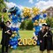 Blue & Gold 2026 Graduation Balloon Arch Kit – Class of 2026 Party Decorations with Number Balloons, Star Foil, Cap & Diploma Set